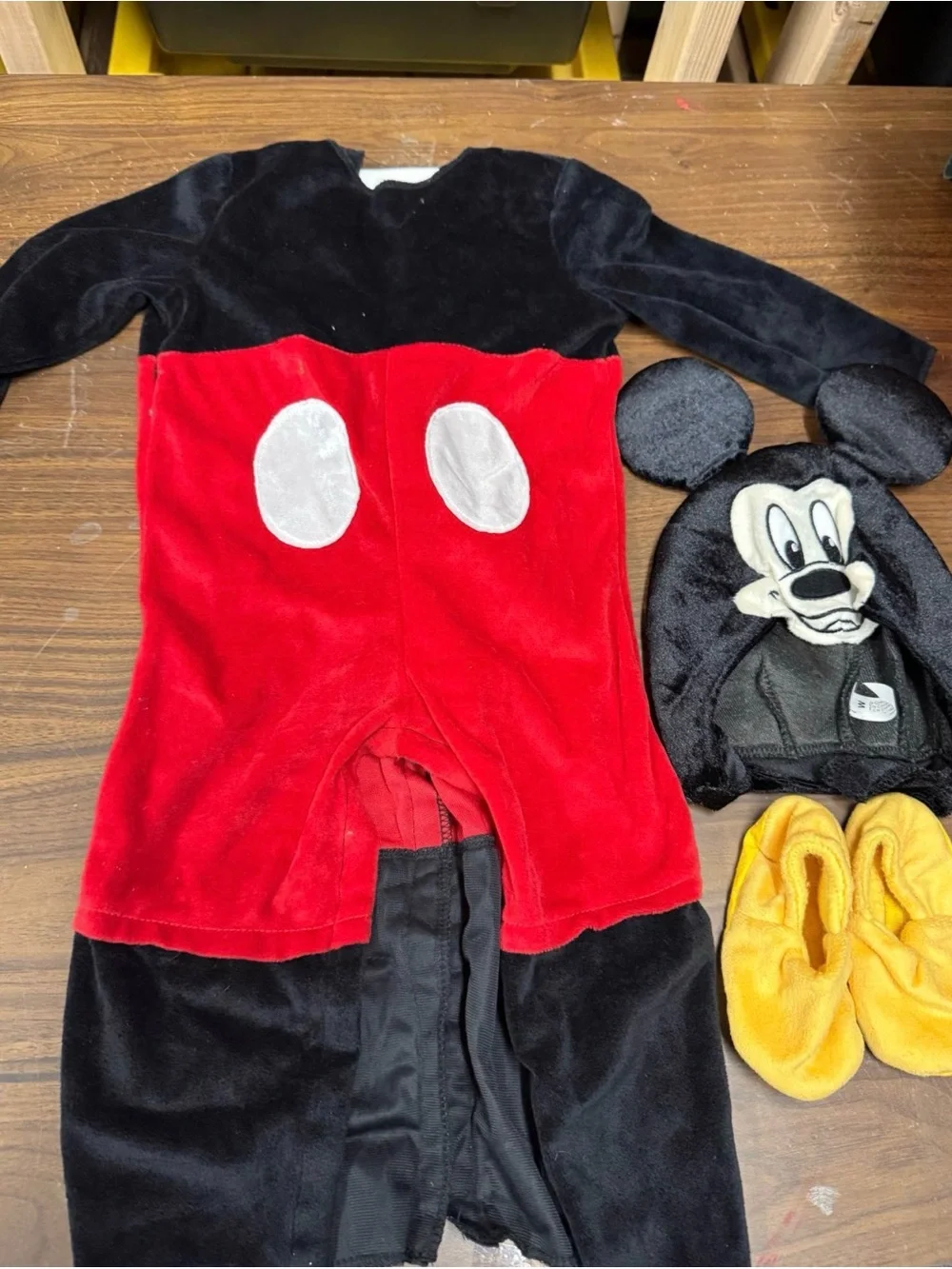 Disney Baby Mickey Mouse Costume in Black, Red & Yellow